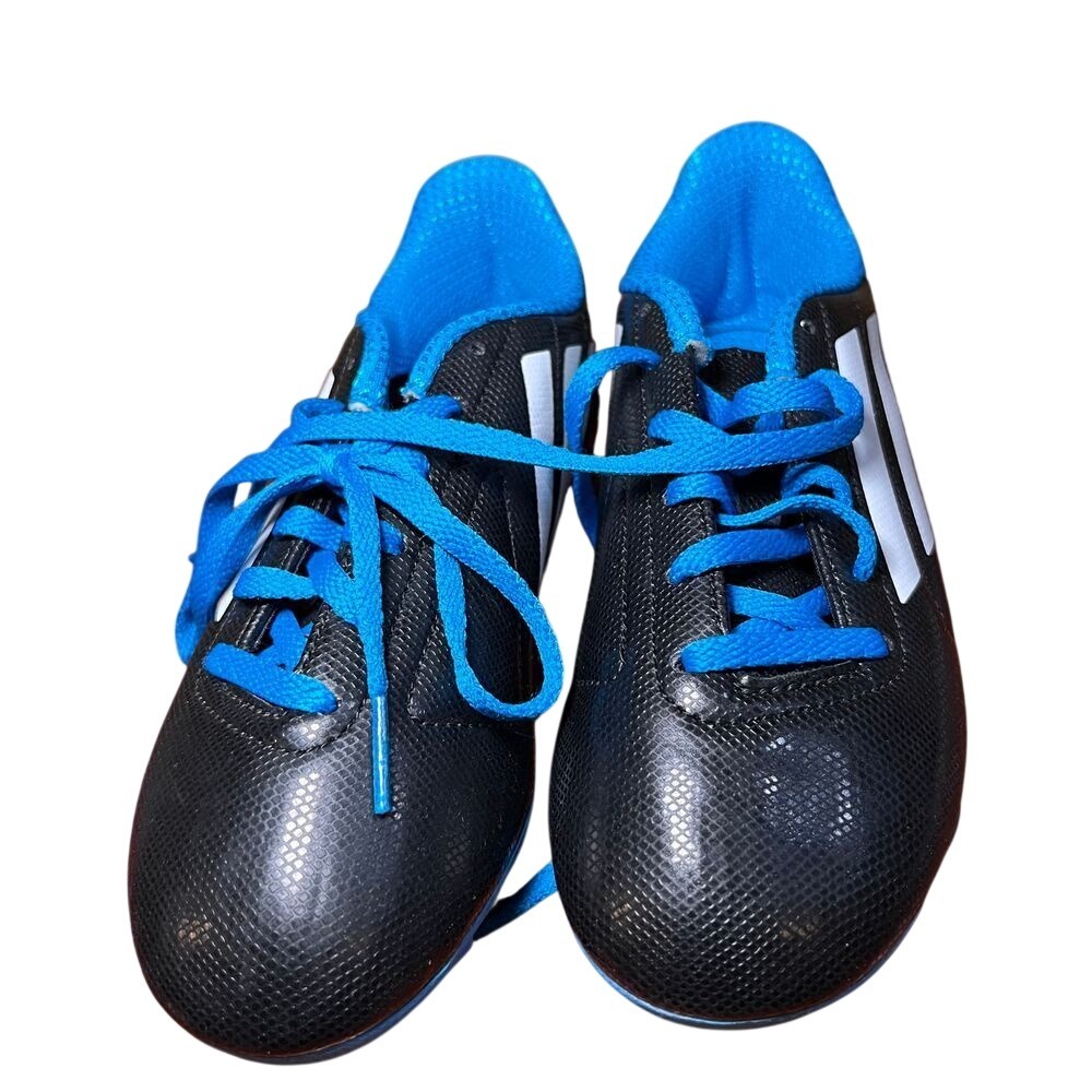 Adidas Messi 16.4 FG Soccer Cleats Boys Size 3 Black Blue White B72599 Athletic